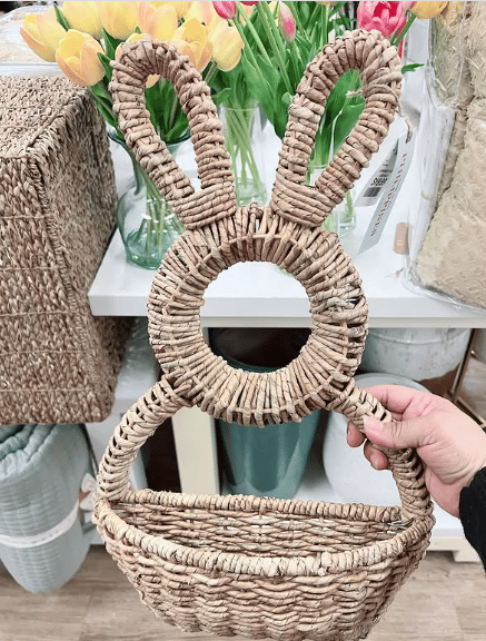 Cesto Di Coniglietto Appeso Tasca Da Parete Decorazione Primaverile