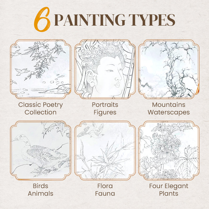 🎨Vendita calda 🖼️ Pittura cinese Bianco disegno album copia