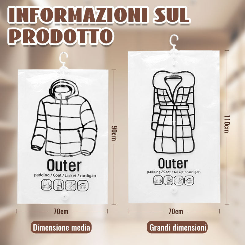 Sacchetti per vuoto da appendere