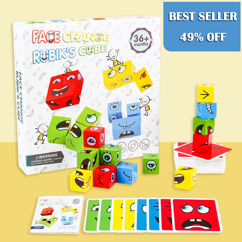 🧩 50% SCONTO! 🎭 Puzzle 5D Gioco Cambia-Faccia - Divertimento familiare interattivo, potenzia creatività e capacità logiche 👨👩👧👦✨