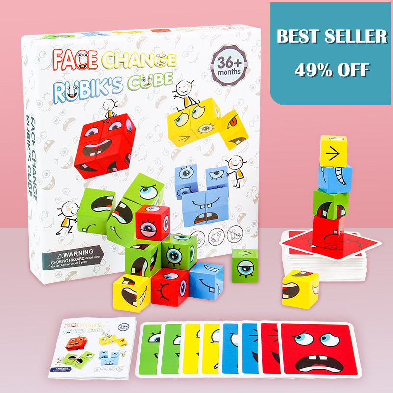 🧩 50% SCONTO! 🎭 Puzzle 5D Gioco Cambia-Faccia - Divertimento familiare interattivo, potenzia creatività e capacità logiche 👨👩👧👦✨