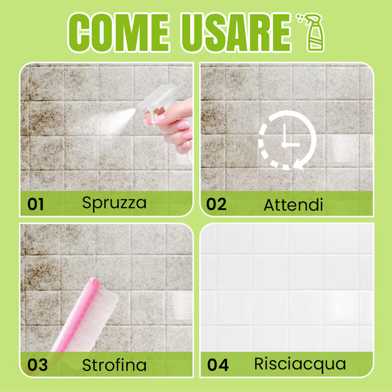 🔥 Vendita calda 48% OFF🔥Spray per Rimozione delle Macchie con Acido Ossalico Multiuso