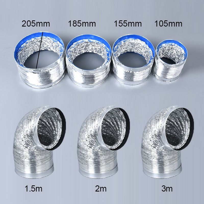 Tubo Flessibile in Foglio di Alluminio per Sistemi di Ventilazione e Aspirazione Aria