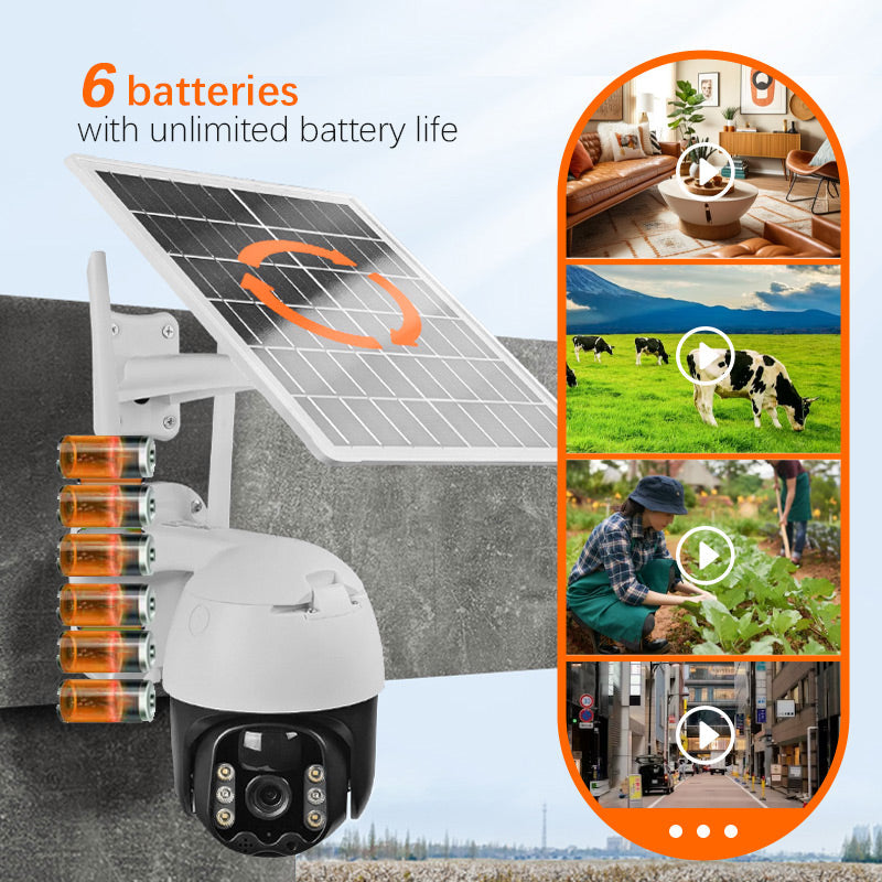 Telecamera di Sorveglianza Solare Wireless Intelligente