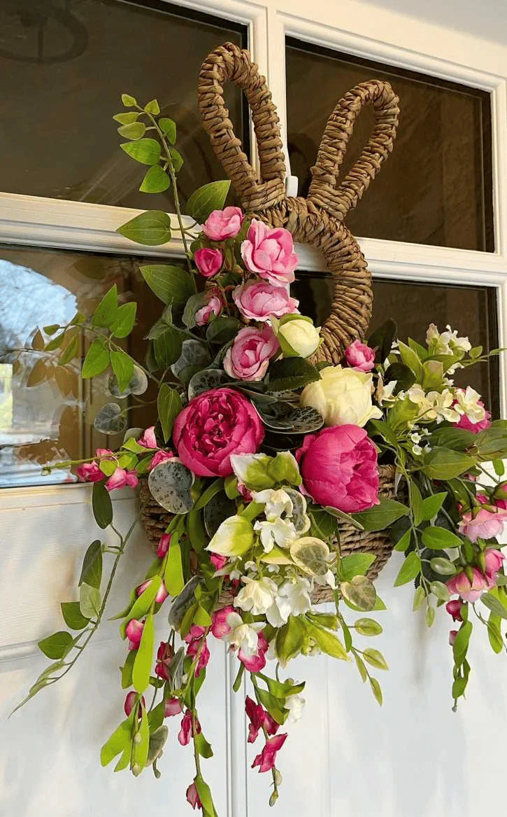 Cesto Di Coniglietto Appeso Tasca Da Parete Decorazione Primaverile