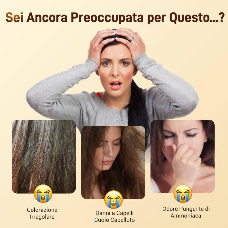 🔥 Hot Sale 2025 🔥 Colore Capelli Nutriente a Base Vegetale 🎁 Omaggio Spazzola!