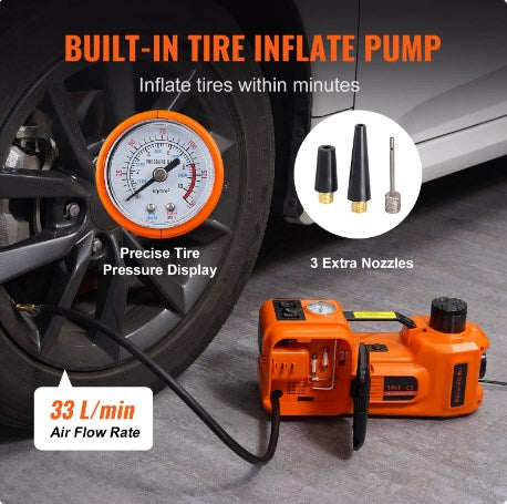 Strumenti essenziali per la riparazione dell'auto - 12V Cric idraulico elettrico per auto