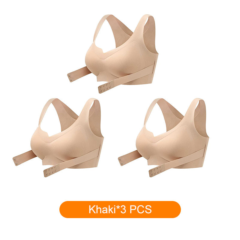 💕 Reggiseno donna accogliente senza cuciture con chiusura anteriore push up 🎁