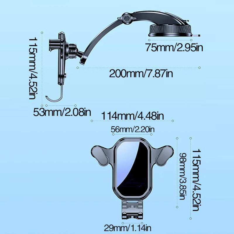 Porta cellulare con ventosa