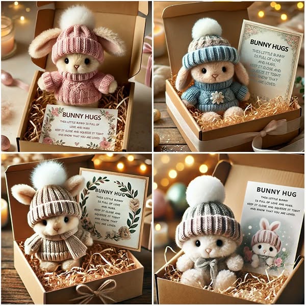 💖 Grande Promozione di Pasqua: Compra 3 e Ottieni 1 Gratis 🔥 Regalo di Pasqua Carino: Mini Coniglietto fatto a mano 🐇🎁