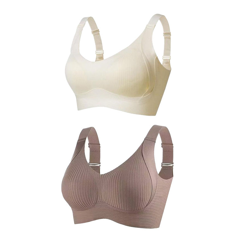 🎁Acquistane 1 e ricevi 3 confezioni💕Reggiseno push-up a costine da donna, regolabile e senza ferrett