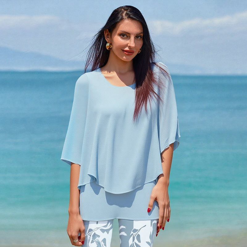 🔥ULTIMO GIORNO DI SALDI - SCONTO DEL 49%🔥 Completo pantaloni stampati e top girocollo da donna