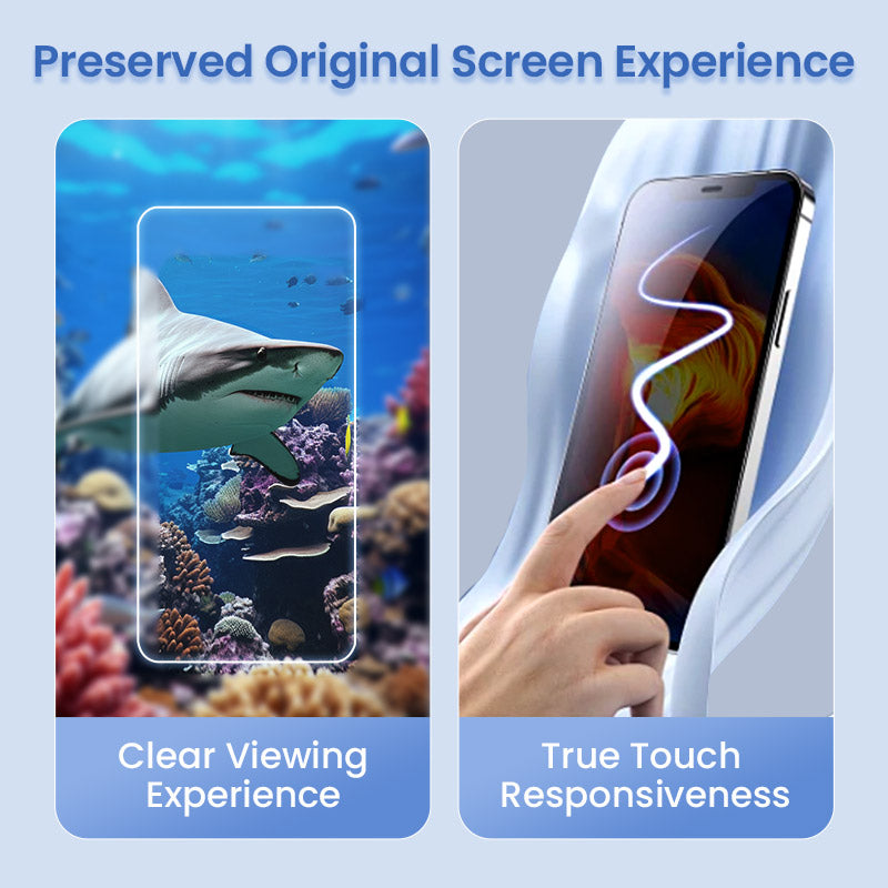 Pellicola Protettiva in Vetro Temperato 4K HD o Anti-Spia per iPhone, Installazione Automatica senza Polvere