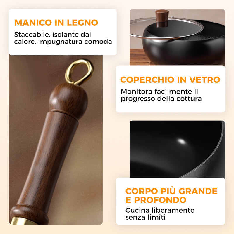 🔥 Vendita calda 50% di sconto🔥 Pentola in Ferro Spesso Non Rivestito