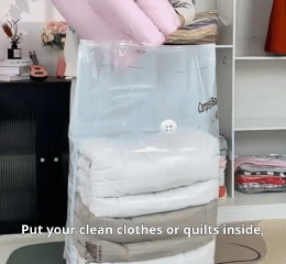 🧳 ACHETEZ 3, OBTENEZ 2 GRATUIT! 💨 Grand Sac de Rangement Sous Vide Compressible – Sans Pompe, Étanche & Idéal Pour Gagner De La Place Dans Les Valises Et À La Maison ✈️