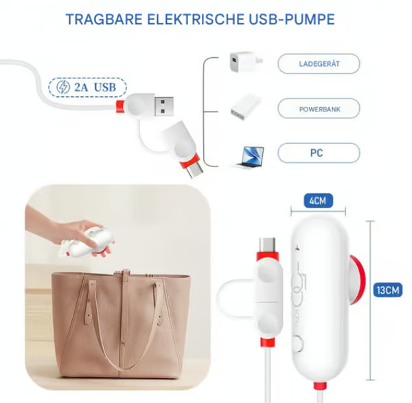Sacchetti a compressione sottovuoto elettrici USB