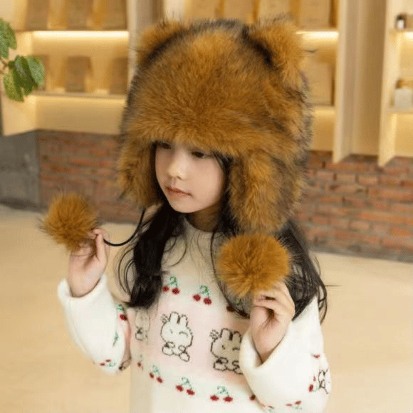 🔥 SALDI CALDI: 49% DI SCONTO 🔥 Cappello Artigianale in Pelliccia Sintetica di Procione 🎁 ACQUISTANE 2 E SPEDIZIONE GRATUITA!