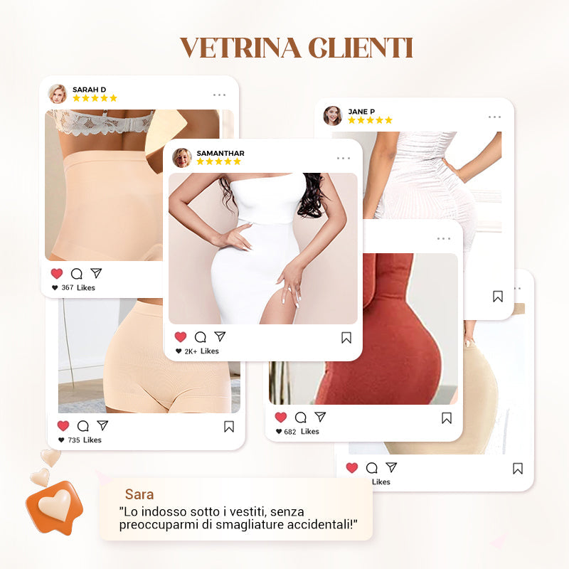 🔥Intimo da donna a vita alta in seta ghiacciata contenitiva e contenitiva per fianchi