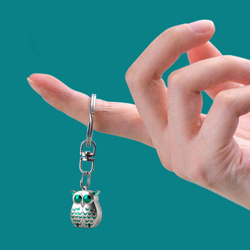 Mini tagliaunghie pieghevole a forma di gufo in acciaio inox