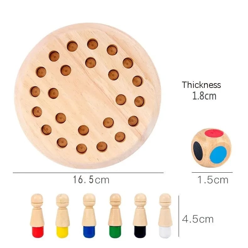 Regali per bambini🎁Gioco degli scacchi in legno Memory Match Stick
