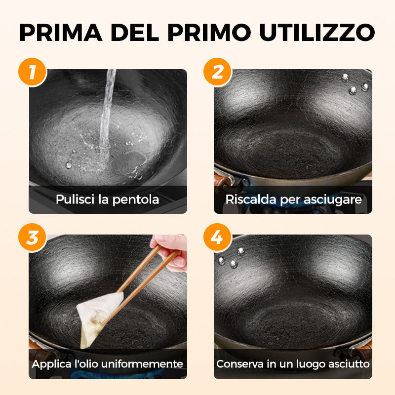 🔥 Vendita calda 50% di sconto🔥 Pentola in Ferro Spesso Non Rivestito