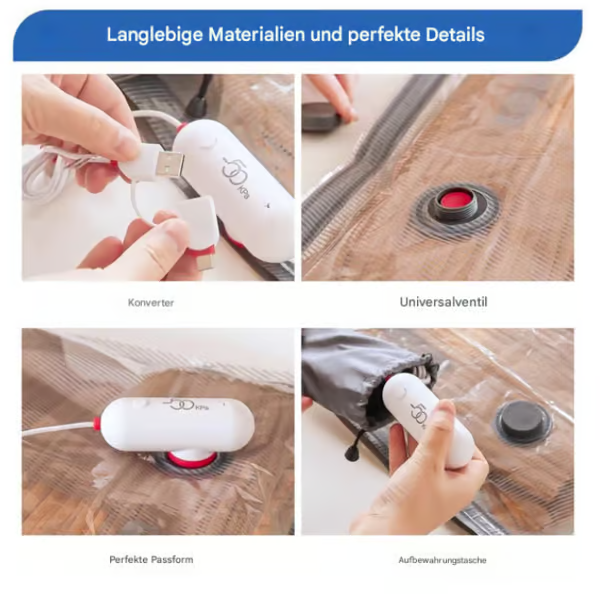 Sacchetti a compressione sottovuoto elettrici USB