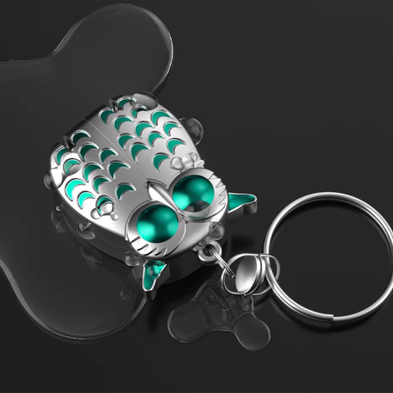 Mini tagliaunghie pieghevole a forma di gufo in acciaio inox