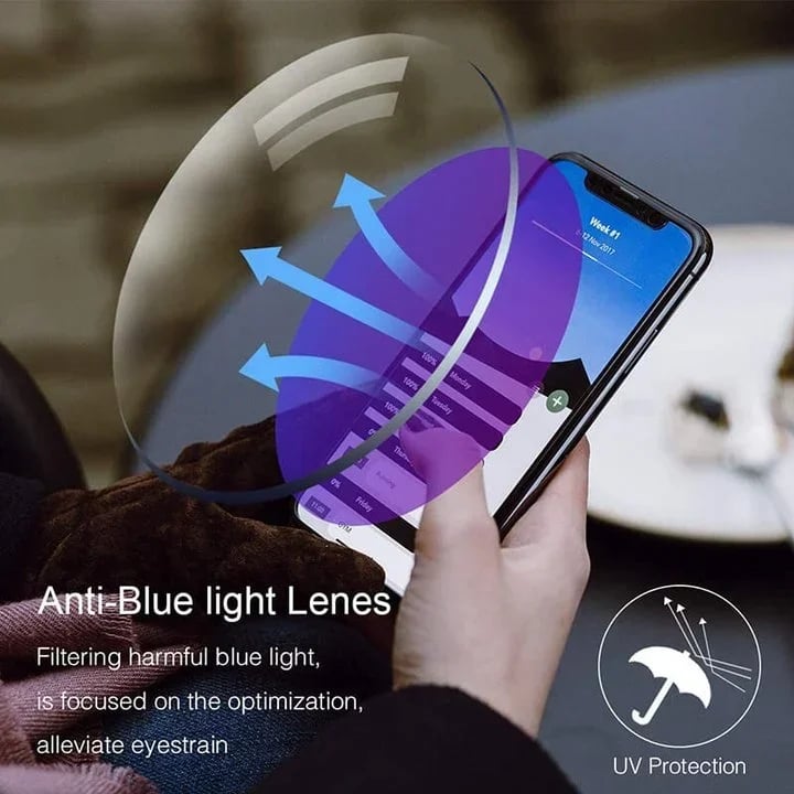 Occhiali da Lettura a Doppio Uso con Lenti in Zaffiro ad Alta Durezza e Protezione Luce Blu