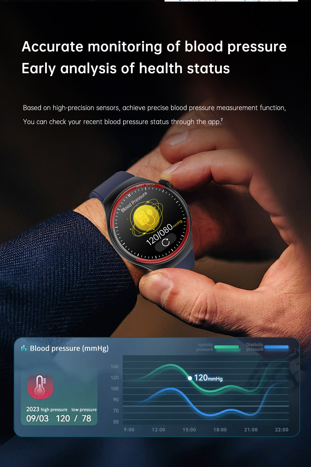 ✨Orologio Bluetooth intelligente - Orologio per il monitoraggio della salute