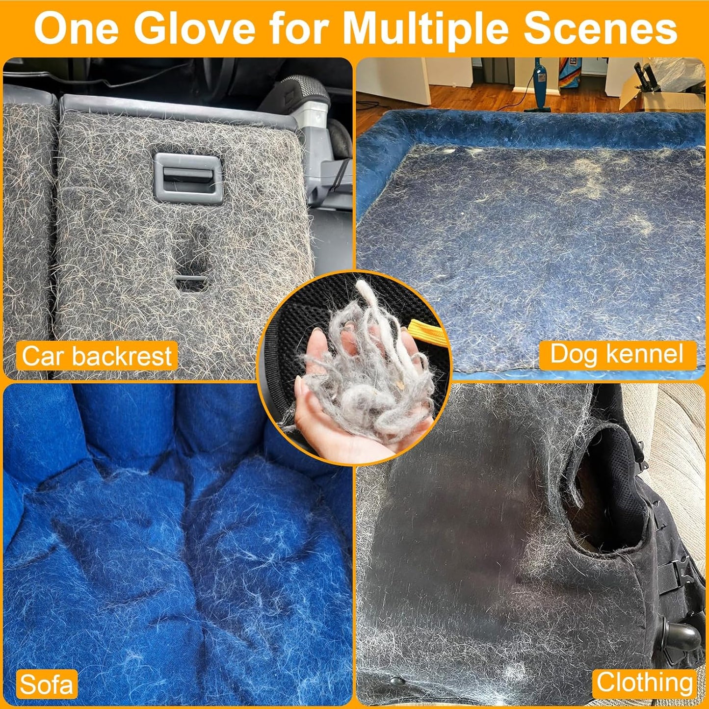 Guanti per la rimozione dei peli degli animali