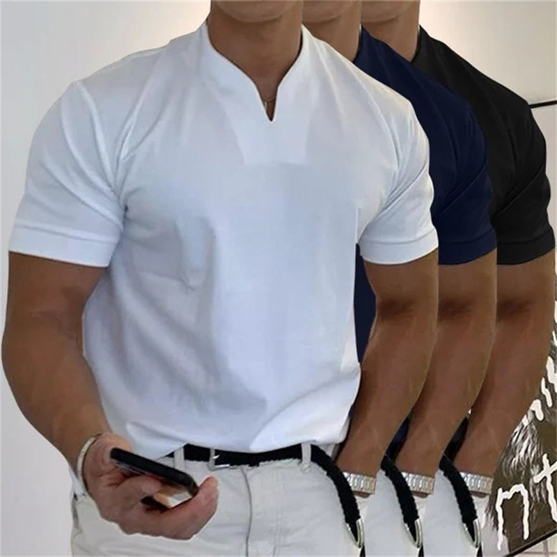 T-shirt business da uomo a maniche corte per il fitness