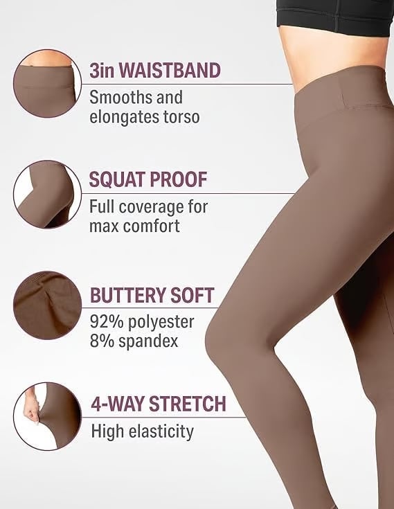 ✨😍 Leggings modellanti a vita alta con controllo della pancia