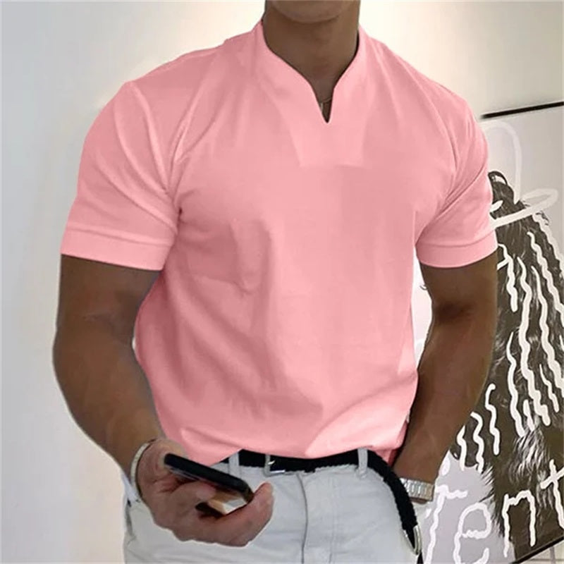 T-shirt business da uomo a maniche corte per il fitness