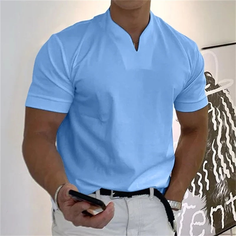 T-shirt business da uomo a maniche corte per il fitness