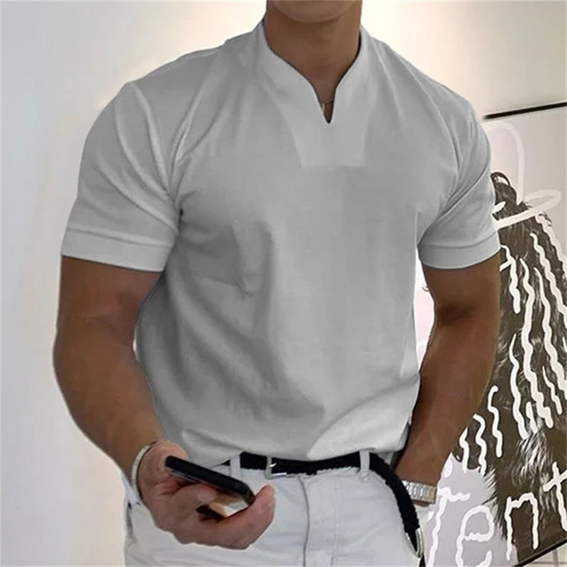 T-shirt business da uomo a maniche corte per il fitness
