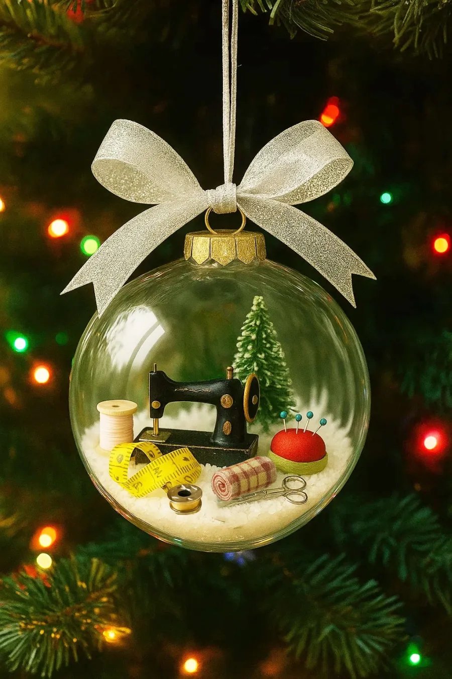 🔥Saldi natalizi anticipati con sconti fino al 50%🔥🎄Ornamento natalizio da cucire a forma di palla di neve🎄