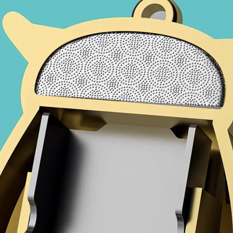 Mini tagliaunghie pieghevole a forma di gufo in acciaio inox