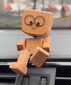 🔥Incantevole statuetta in legno che dondol