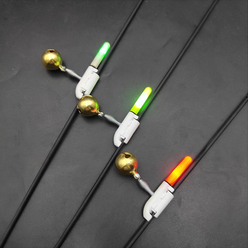 Canna da pesca con luce a LED e campanello buzzer