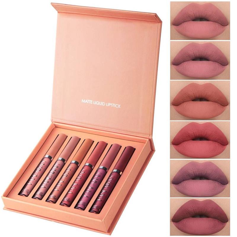 Set de regalo de 12 colores de lápiz labial líquido