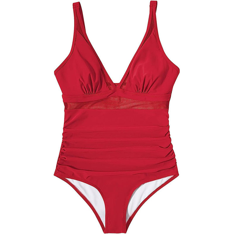 🌷 Incontra l'Estate - Sconto del 50% 🏝️ Costume da bagno con rete a controllo addominale 👙