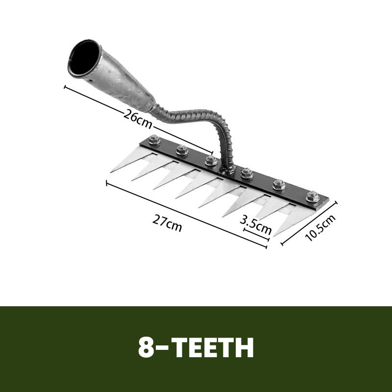 💎 50% DE RÉDUCTION ! 💎 Râteau de Désherbage en Acier au Carbone – 5/6/7/8 Dents, Anti-Rouille & Multi-Usage pour Jardin 🌿🪛