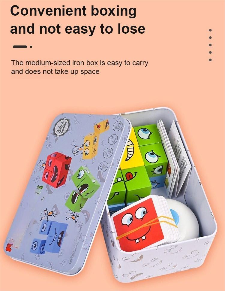 🧩 50% SCONTO! 🎭 Puzzle 5D Gioco Cambia-Faccia - Divertimento familiare interattivo, potenzia creatività e capacità logiche 👨👩👧👦✨