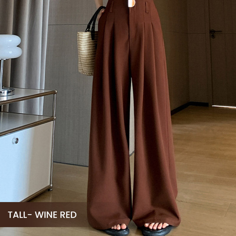 Pantaloni Donna a Vita Alta con Gamba Larga