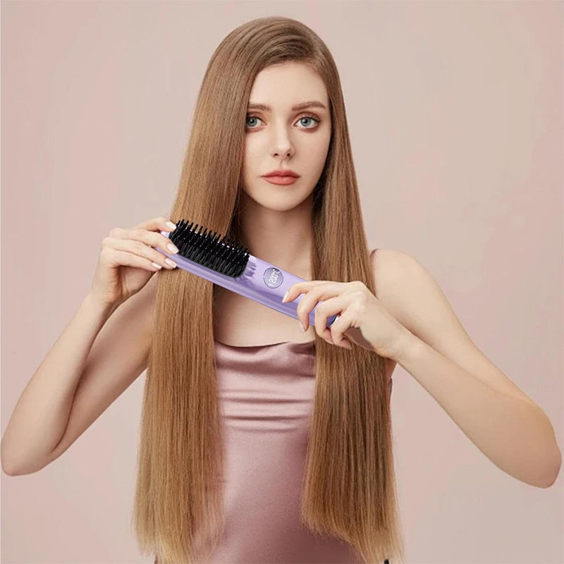 🔥 Vendita calda 🔥 Spazzola per capelli senza fili con display a LE