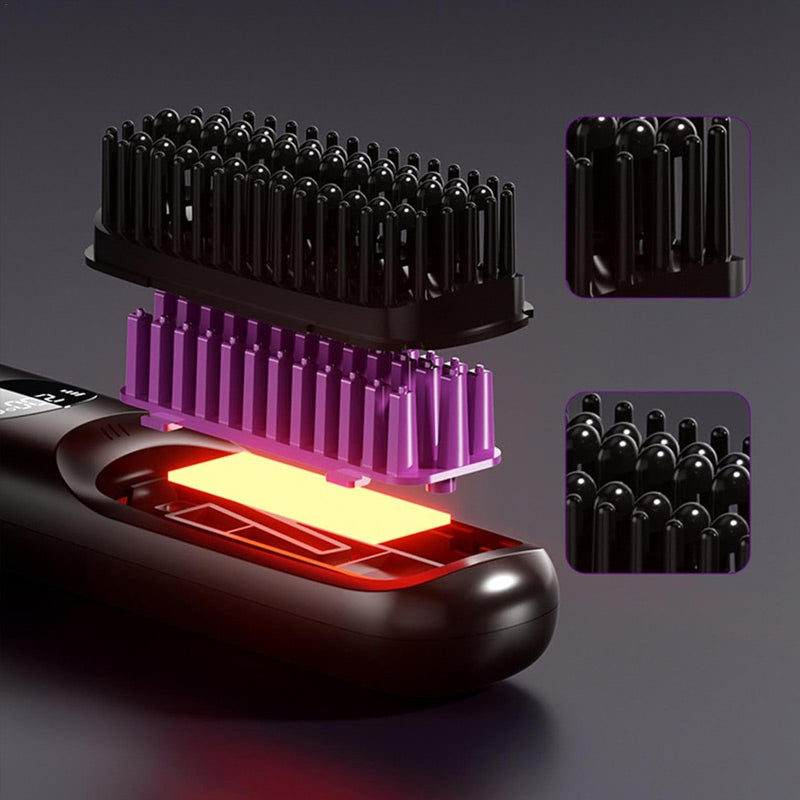 🔥 Vendita calda 🔥 Spazzola per capelli senza fili con display a LE