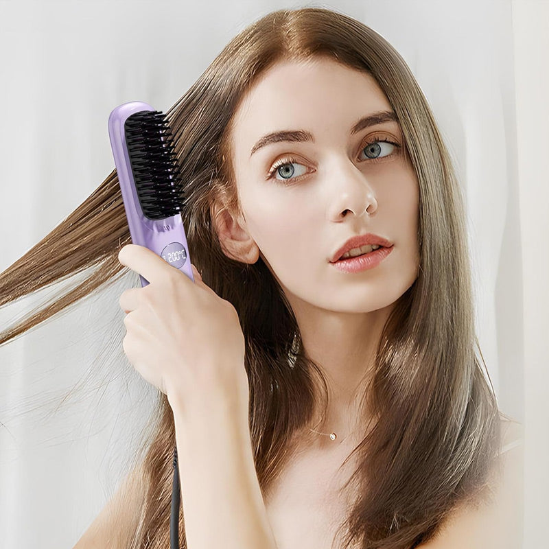 🔥 Vendita calda 🔥 Spazzola per capelli senza fili con display a LE