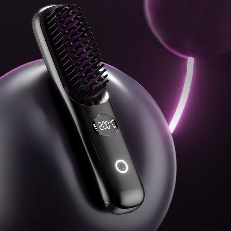 🔥 Vendita calda 🔥 Spazzola per capelli senza fili con display a LE