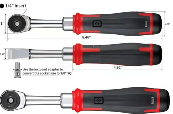 46pcs Fast Ratchet Sleeve Wrench Kit