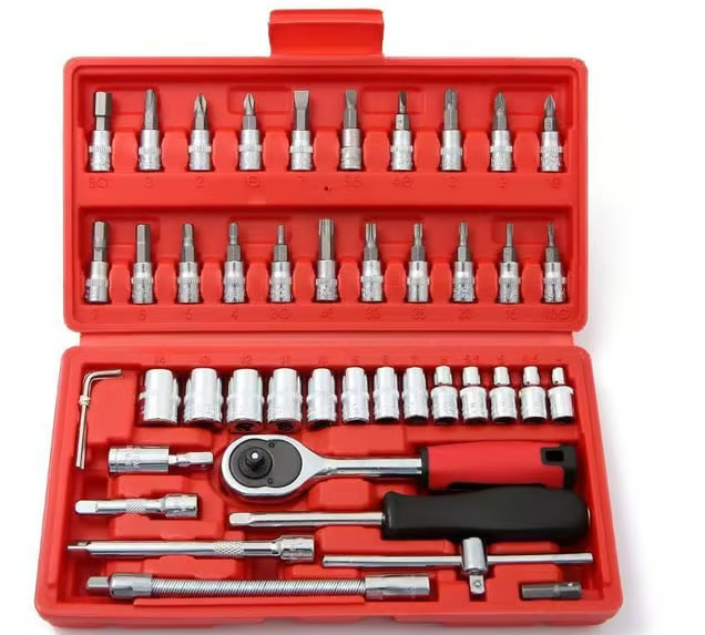 46pcs Fast Ratchet Sleeve Wrench Kit